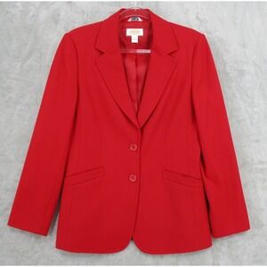 Vintage Talbots Blazer Womens 8 Wool Soft Lightweight Office Career Statement